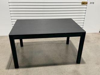 Mingle 55 Inch Modern Rectangular Dining Table, Seats 4-6, Burnt Black