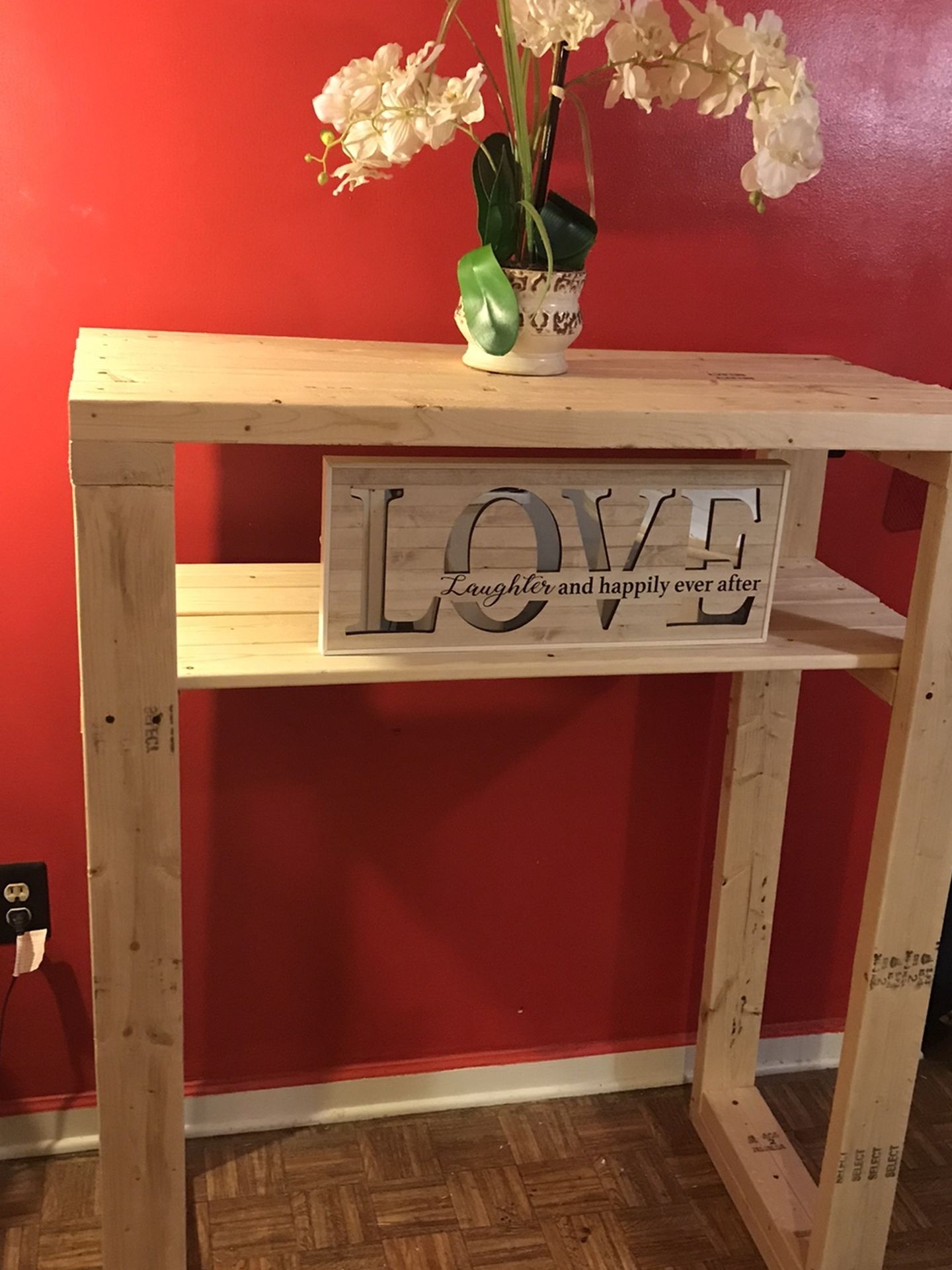 Bar Style Kitchen Island With Storage Shelving