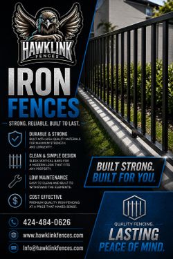 Iron fences for sale