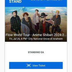 FLOW Anime Shibari Concert Ticket