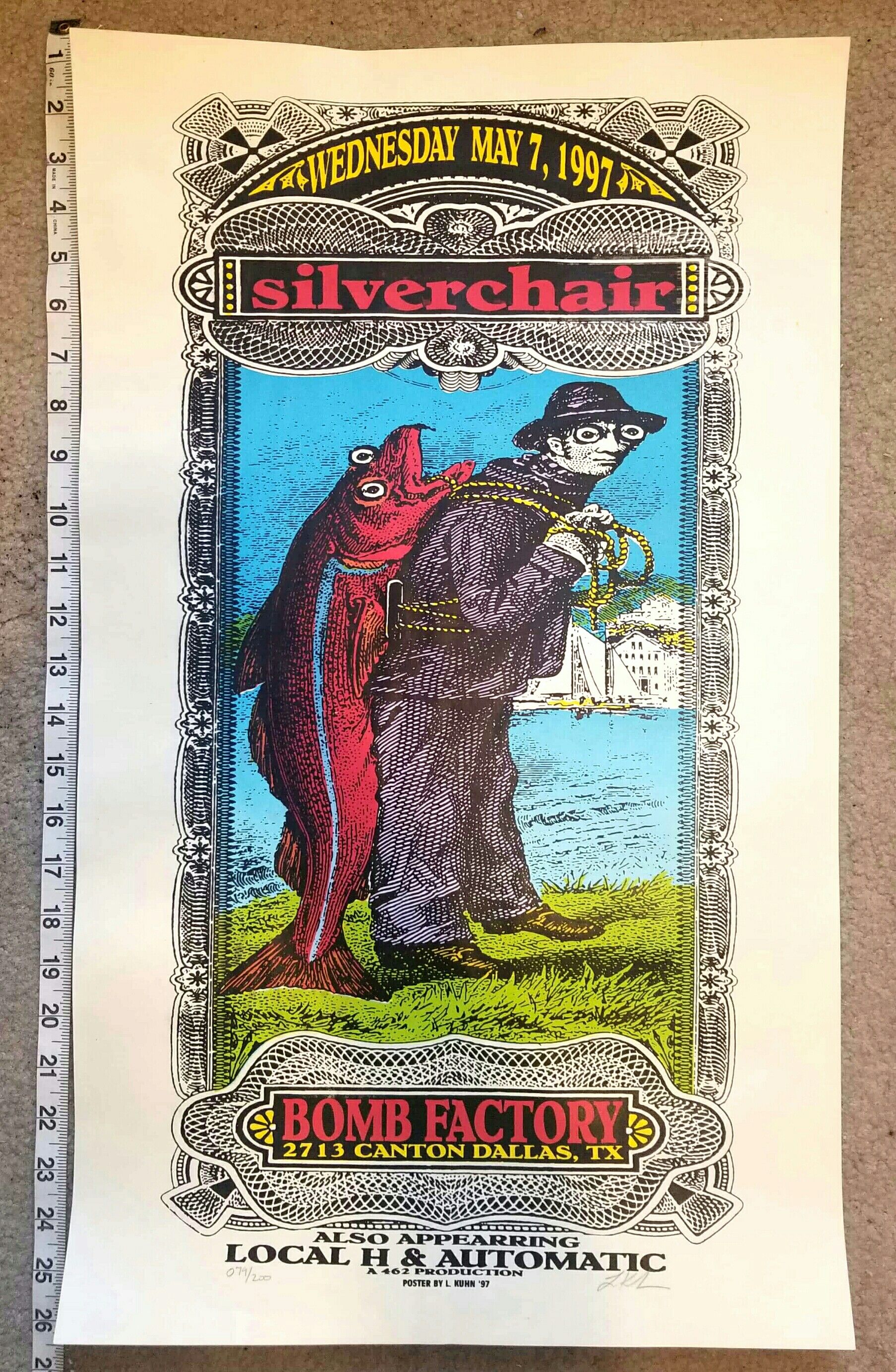 1997 Silverchair concert poster