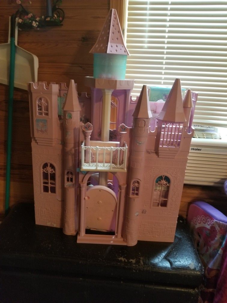 Toy Castle And Barbie Clothes Holder