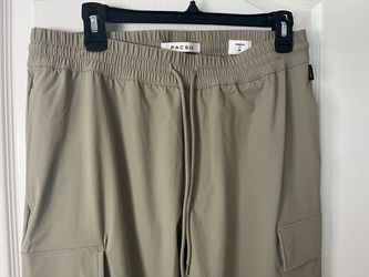 PAC SUN KHAKI NYLON CARGO DRAWSTRING PANTS-MEN’S MEDIUM-LIKE NEW