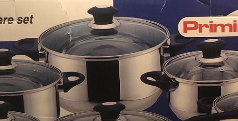 Stainless Steel Cookware Set 12 Pieces