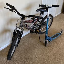 20” Bike - Exellent Condition + Free Bonus Scooter (Ready to Ride)