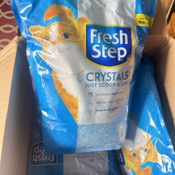 Fresh Step Crystals Premium Scented Cat Litter 8 lb – New Odor Control