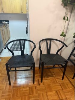 Modern Black Chairs $38 for set