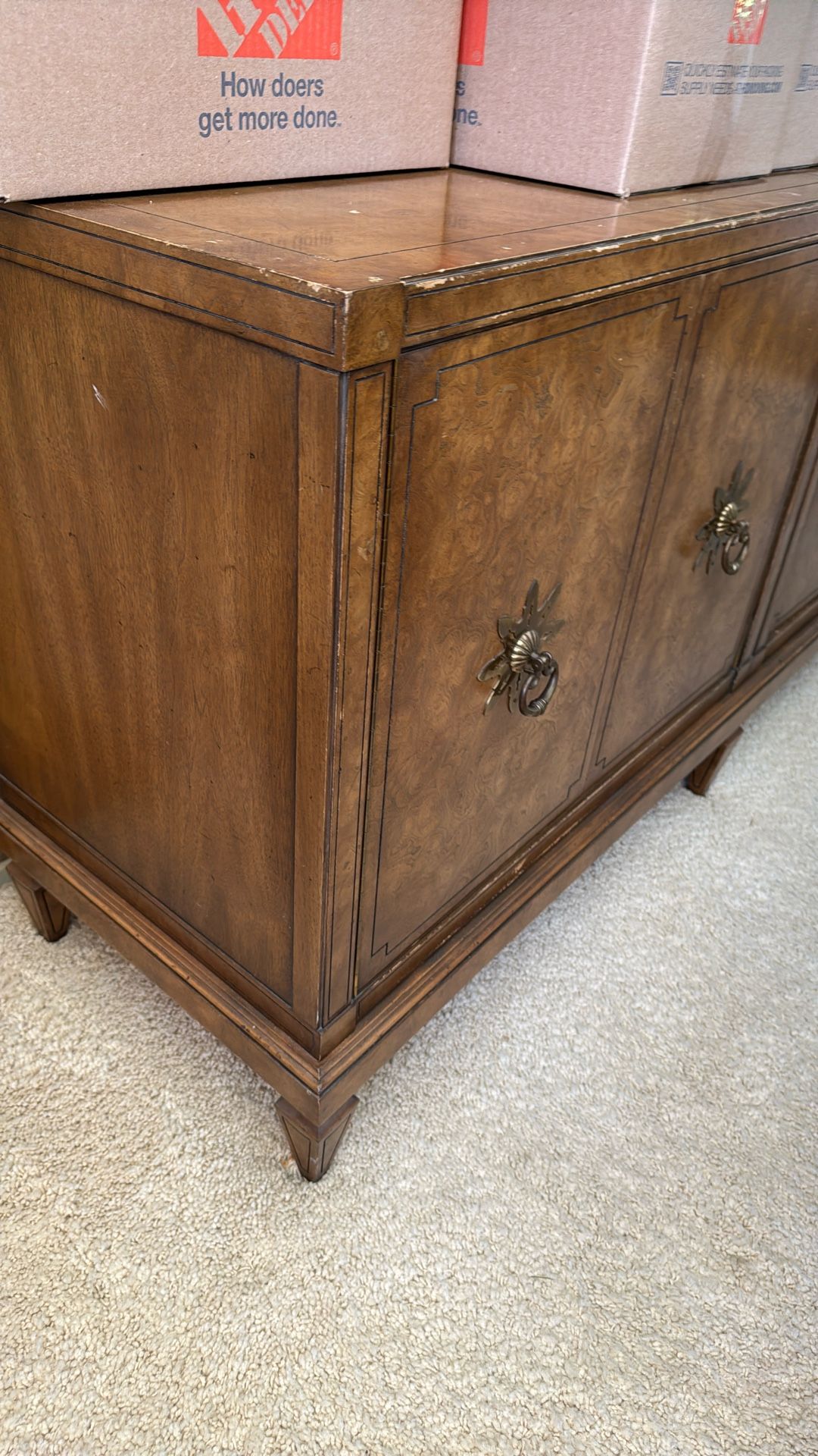 Antique Dresser Buffet Table With Drawers Cabinets