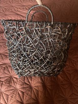 Wicker Magazine Basket