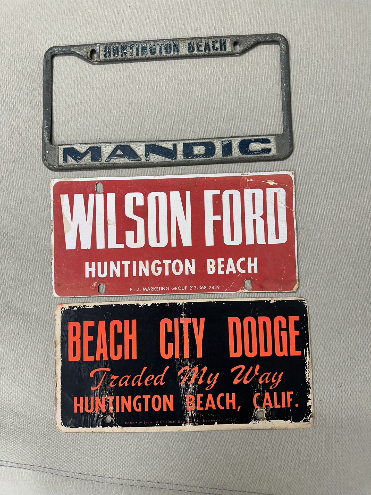 Old School License Plate Frame