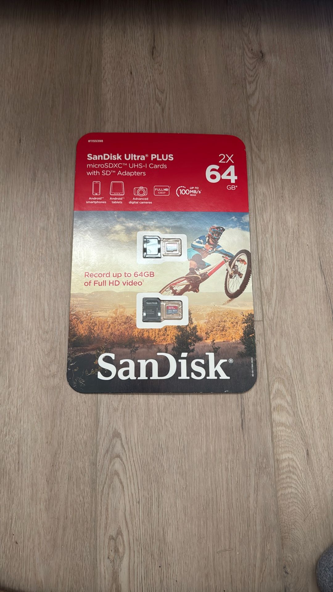 SanDisk Ultra Plus MicroSDXC UHS-1 Cards With SD Adapters