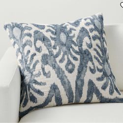 Set of 2! Pottery Barn Embroidered Pillowcases 24” 