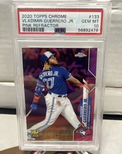 Vladimir Guerrero 2020 Topps Chrome "Pink Refractor" #133 (Rookie Cup) - PSA 10