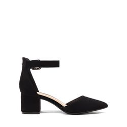 DREAM PAIRS
Wide Width Ankle Strap Chunky Low Heel Pumps