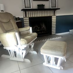 Glider Chair And Footstool 