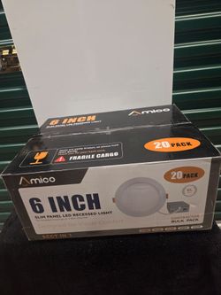 Amico 6-Inch Slim LED Recessed Lights 20-Pack