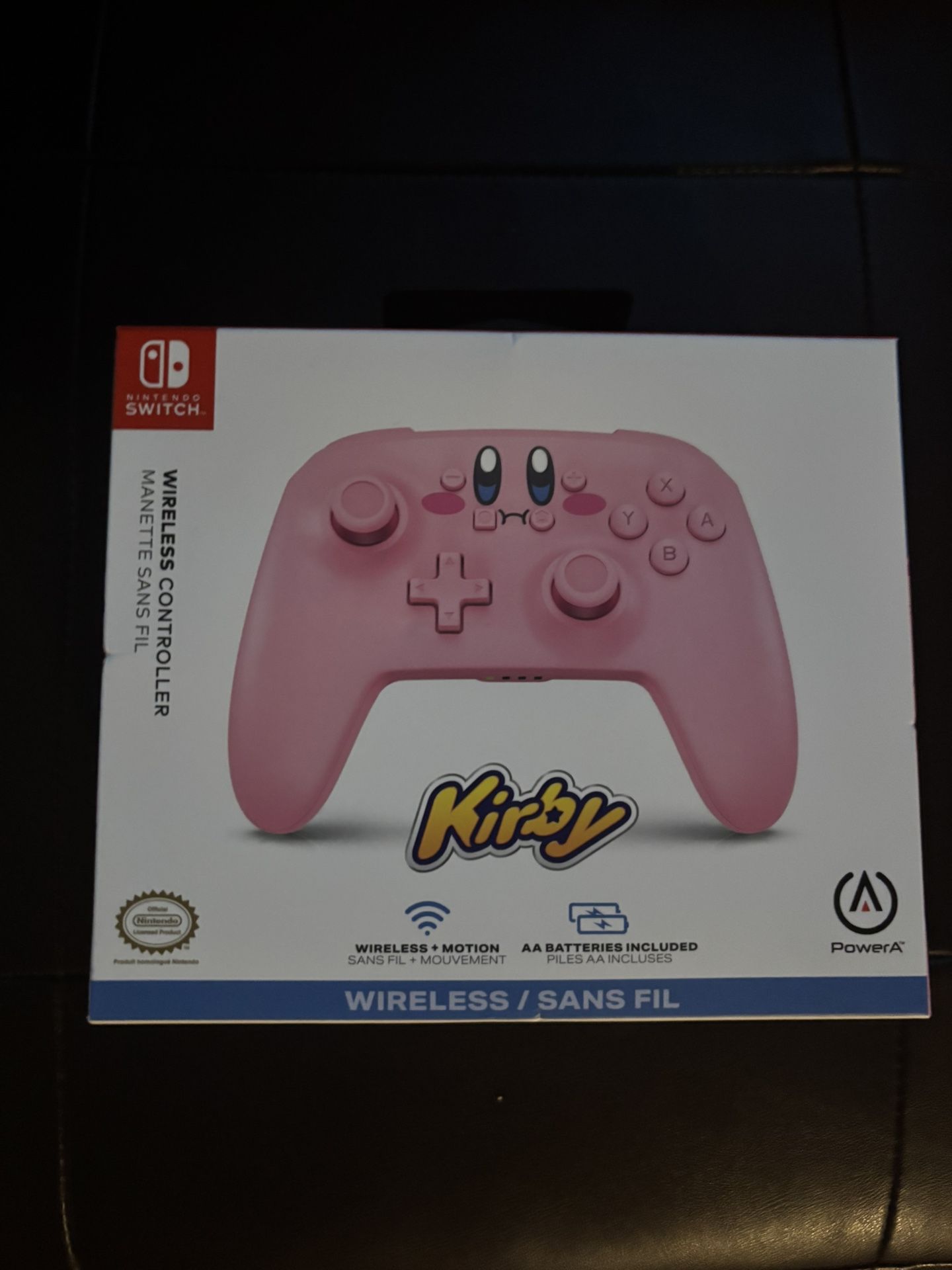 Nintendo Switch Wireless Kirby Controller With Box 