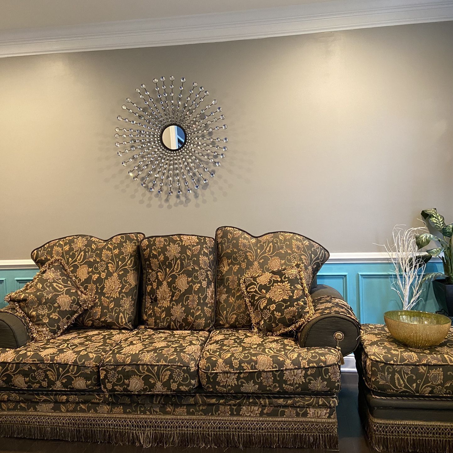 Italian Chelini 2 Piece Sofa Set