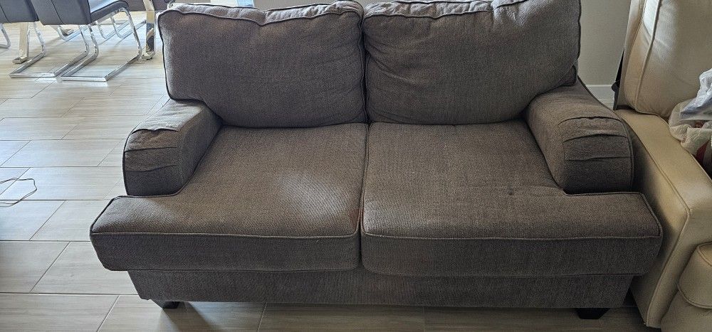 Grey Love Seat