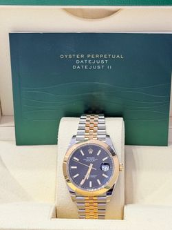 2022 Rolex Preowned 41mm DateJust-II Black Stick Dial