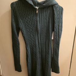 Green RILEY JAMES Knitted Dress 