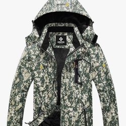 Men Jacket Winter Windproof Rain Jacket, Small