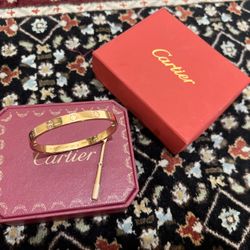 Bracelet With Screw Not Gold, size 16