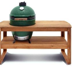 Xl Green EGG SOLID WOOD TABLE