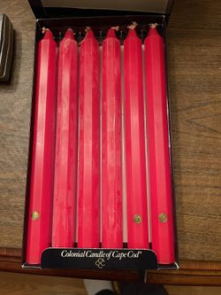 Box Of 6 Candles - Colonial Candles Of Cape Cod