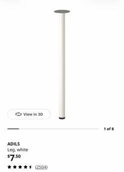 4 ILEA adils legs white bundle (UTC area)