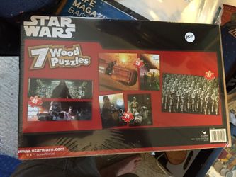 Star Wars 7 wood puzzles new I'm box