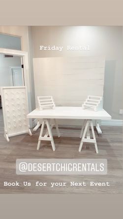 Rustic White Backdrop for your next event