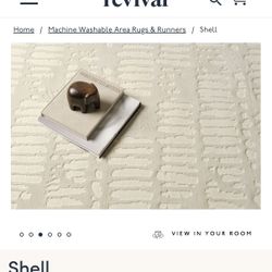 Revival Area Rug & Plush Pad, Shell, 10x14