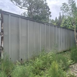 Aluminum 40 feet long storage container (read description)