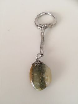 Polished Agate Keychain