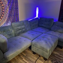 Teal Colored Couch