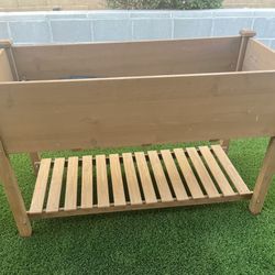 Raised Garden Bed Planter with Wheels & Liner 