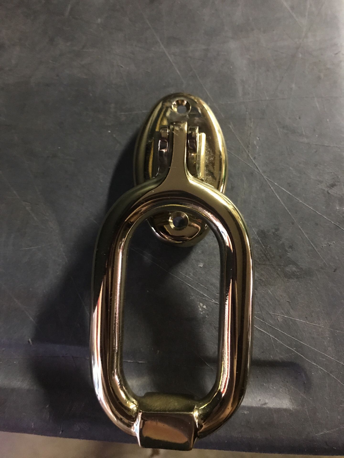 6 1/2 “ bright Solid brass Door knocker