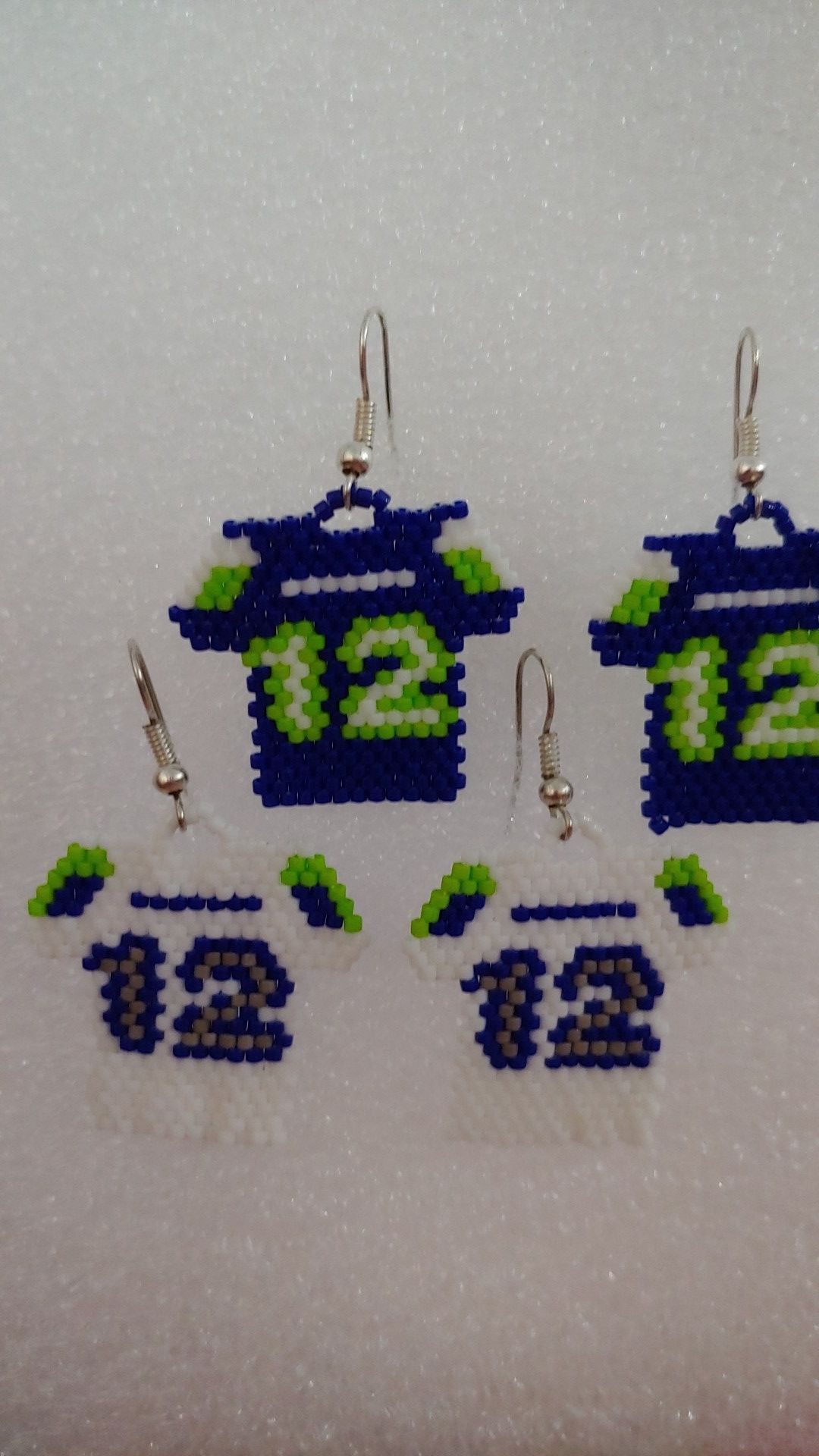 Seahawks jersey earings