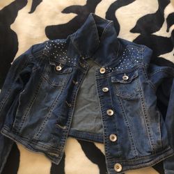 Justice Bling Jean Jacket Size 10