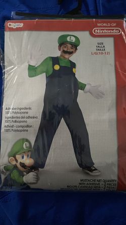 Luigi Custome Size L 10-12