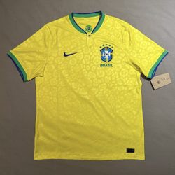 Brazil  Nike Vapor Match Primary Jersey World Cup Yellow Gold New
