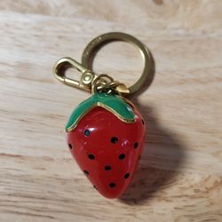 Beautiful Stylish Strawberry Women's Purse Charm/ Keychain 