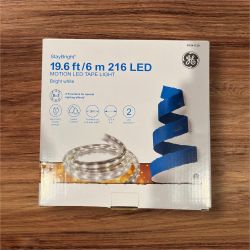GE Bright White 216 LED Tape Light Random Sparkle 19.6 FT Christmas Lights