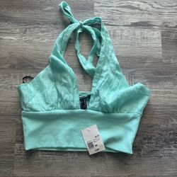 Chic aqua halter bandeau New With Tags