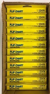 12 Boxes of new Flip Chart Markers - great as art markers too! 4 colors -  Red, blue, green, black for Sale in Inverness, IL - OfferUp