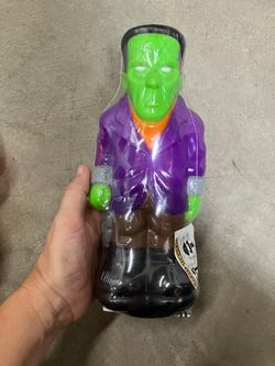 Vintage 90’s Empire Halloween Blow Mold Frankenstein Light Toppers Path Light Covers