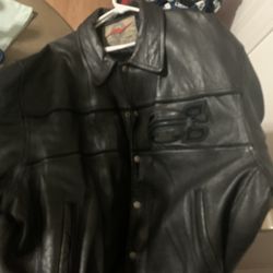 Avirex  Varsity Jacket Black On Black