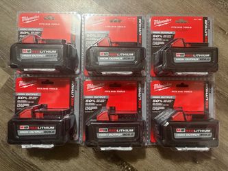 Milwaukee M18 6pk 6.0 High Output Batteries (6x$480)