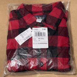NEW Boys Buffalo Plaid Flannel Button Down Shirt